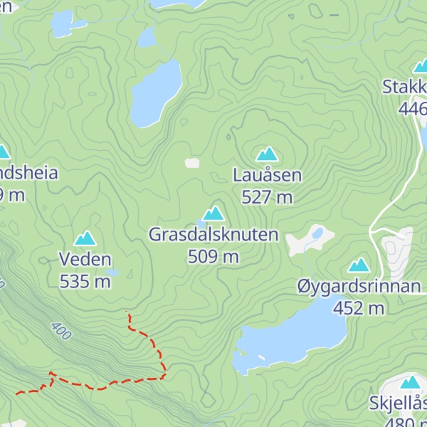 Map of Grasdalsknuten