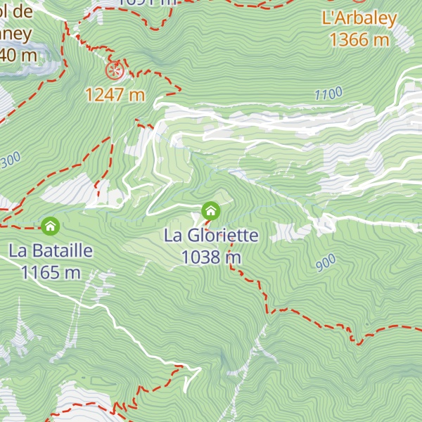 Map of La Gloriette