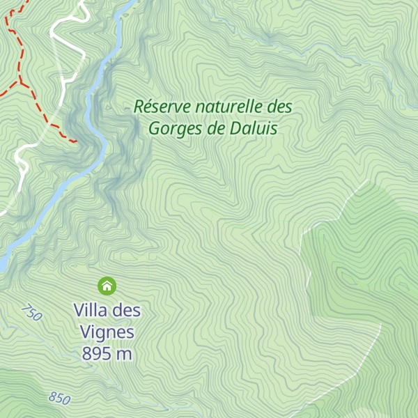 Map of Crête de Cambon