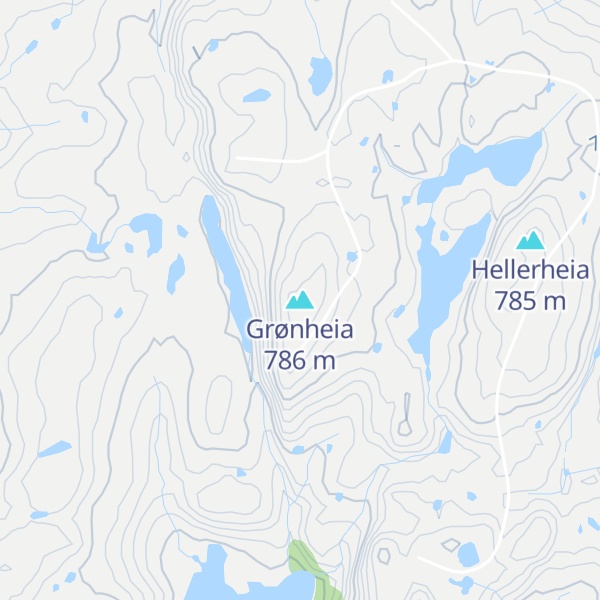 Map of Grønheia