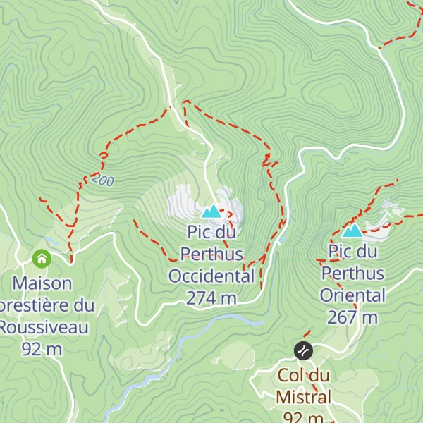 Map of Pic du Perthus Occidental