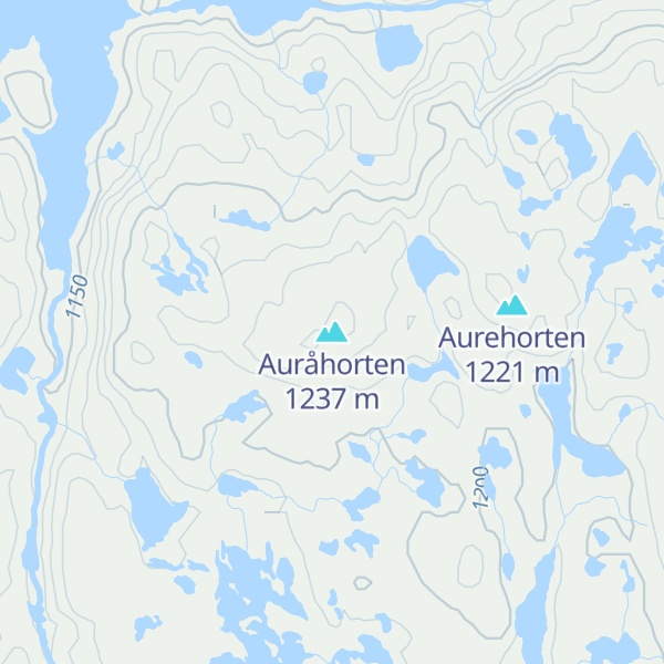 Map of Auråhorten