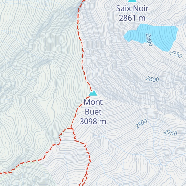 Map of Mont Buet