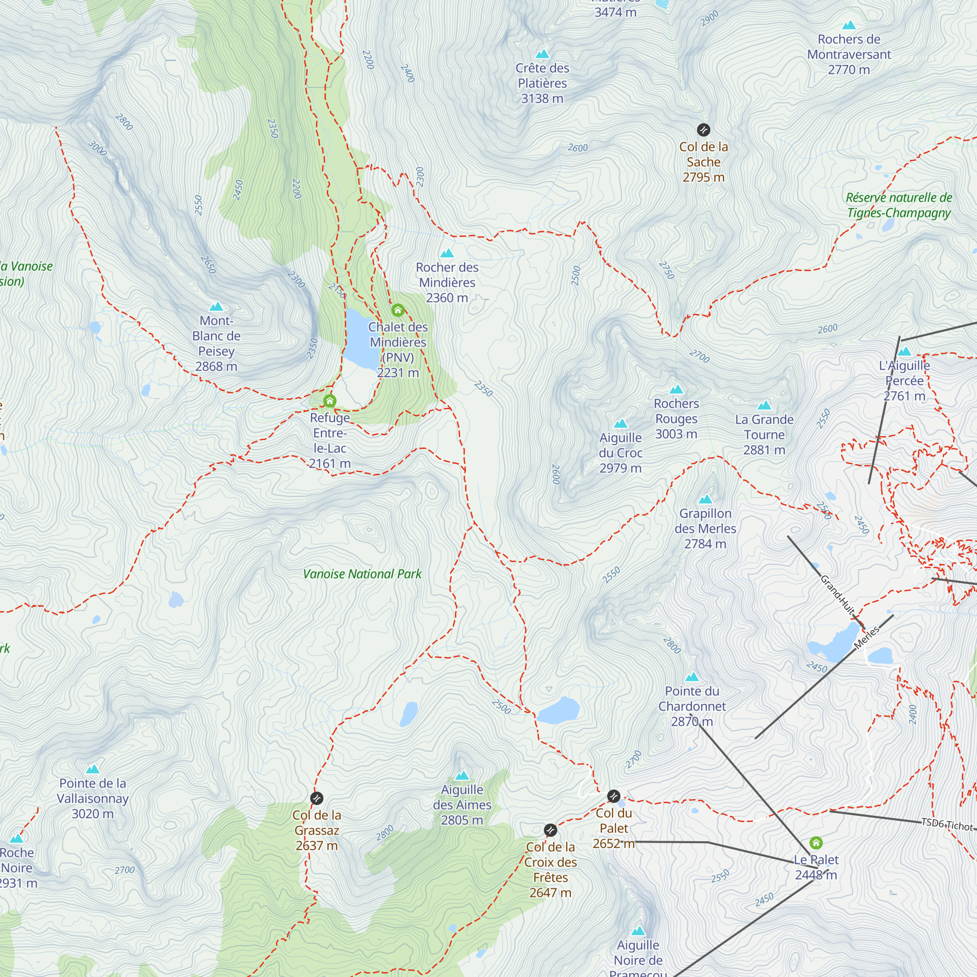 Chalet de la Grassaz map