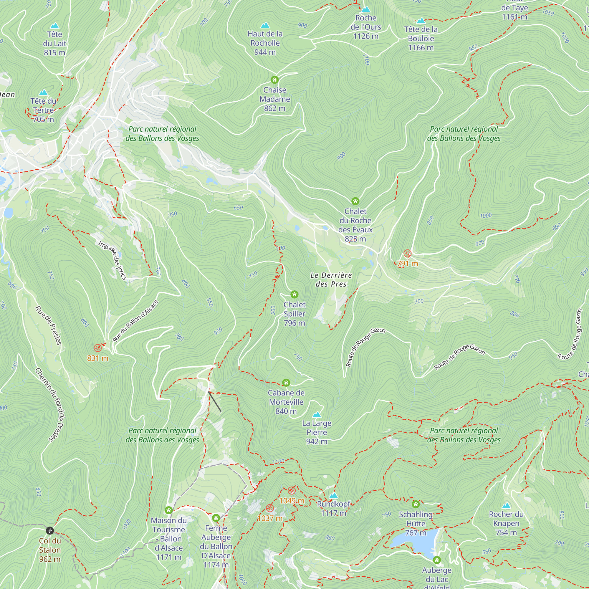 Chalet Spiller map