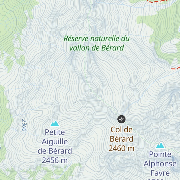 Map of Aiguille de Bérard