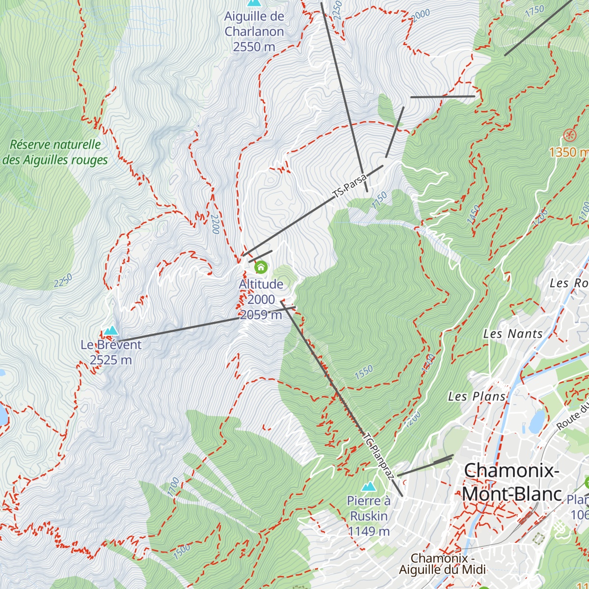 La Bergerie de Plan Praz map