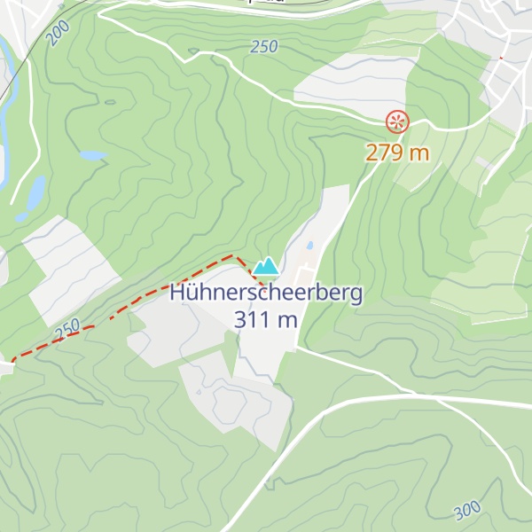 Map of Hühnerscheerberg
