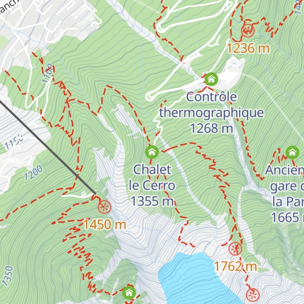 Map of Chalet le Cerro