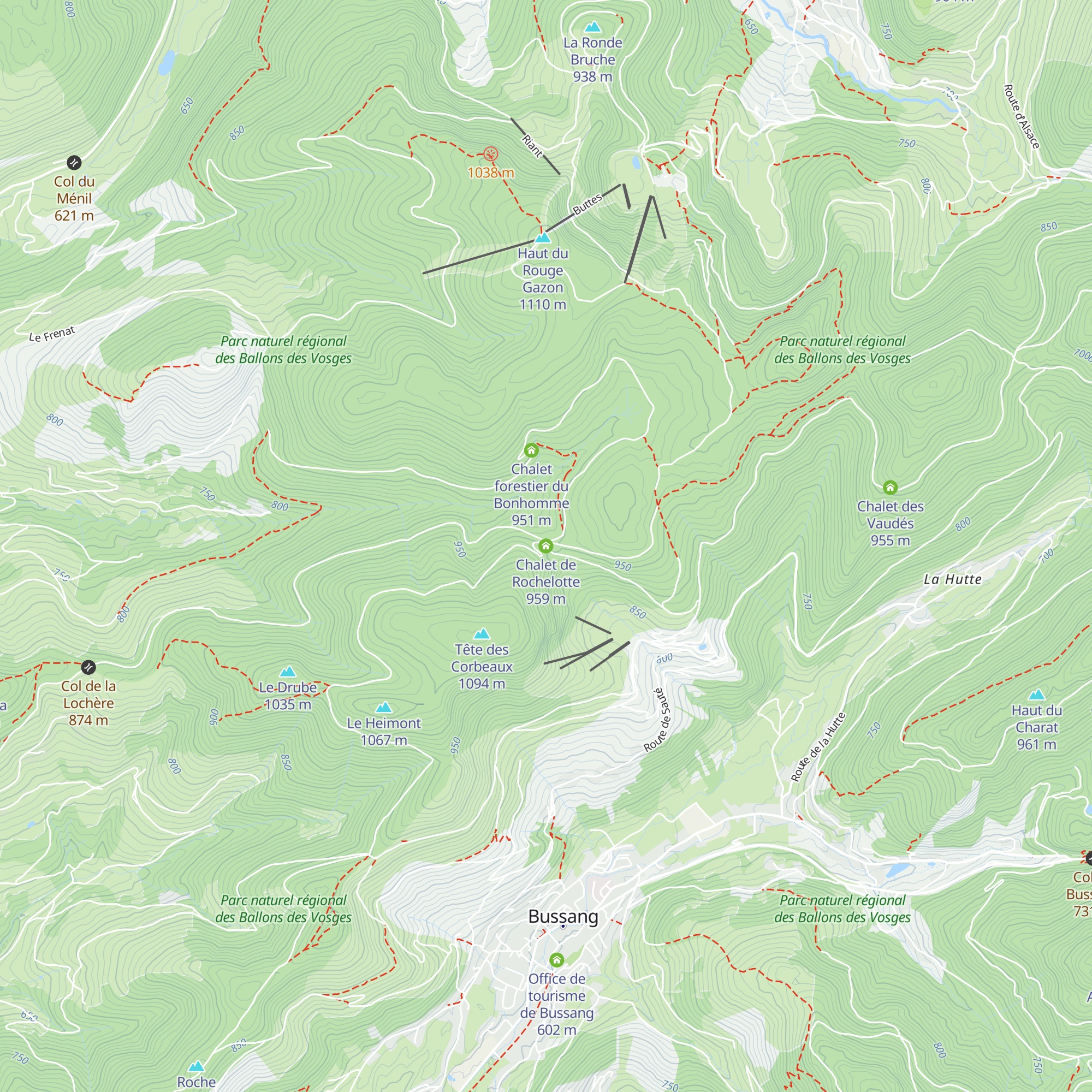 Chalet de Rochelotte map