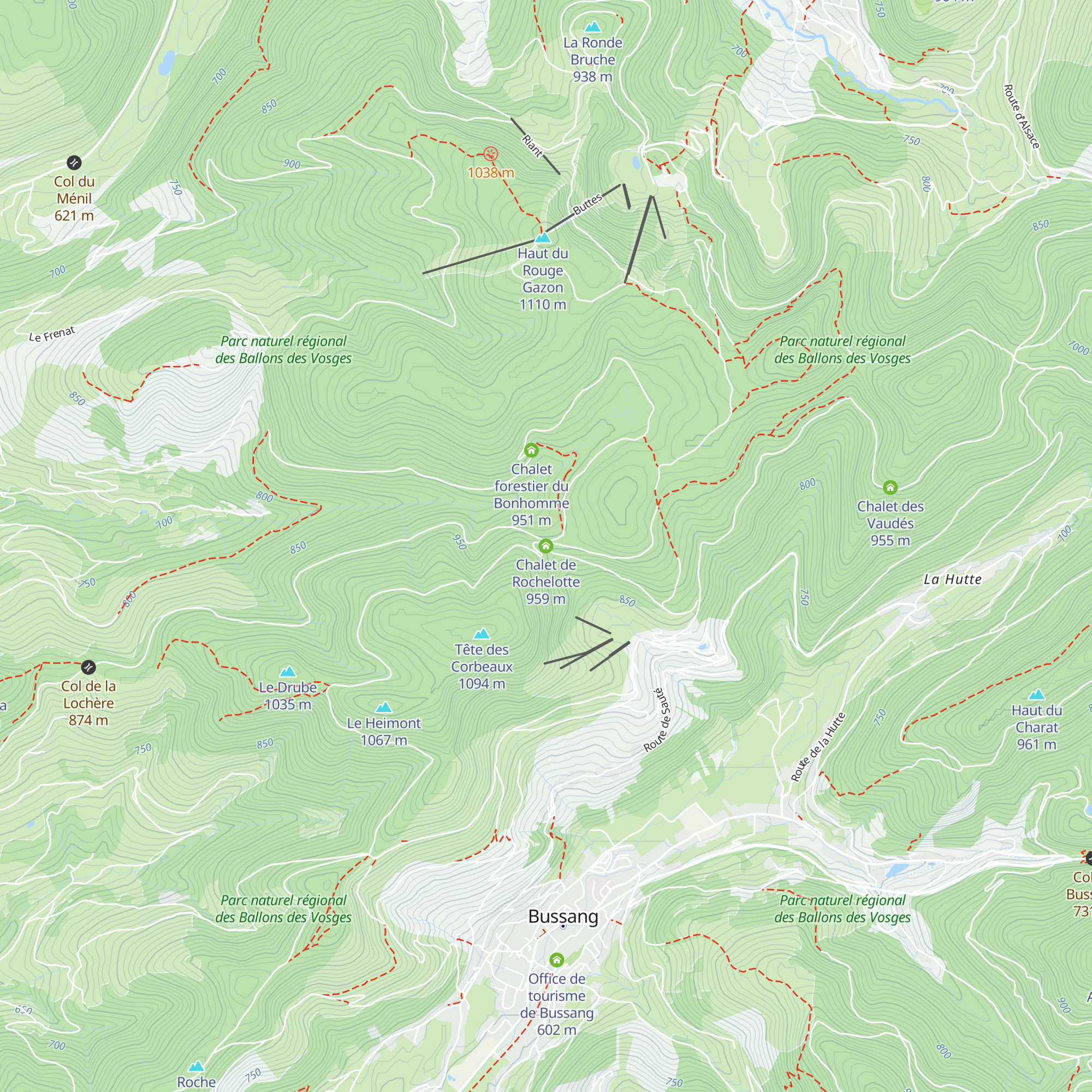 Chalet de Rochelotte map