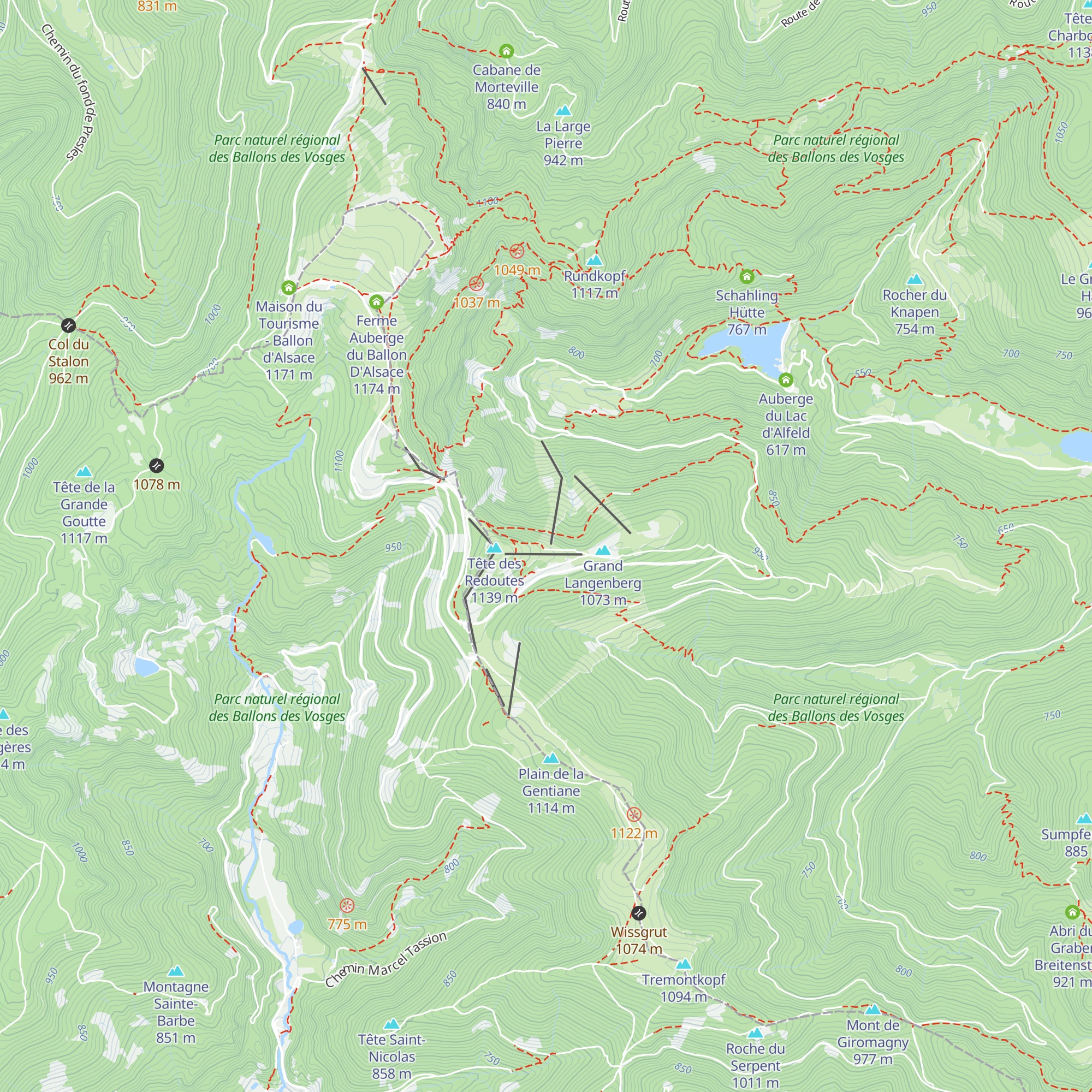Chalet du Ski Club de Beaucourt map