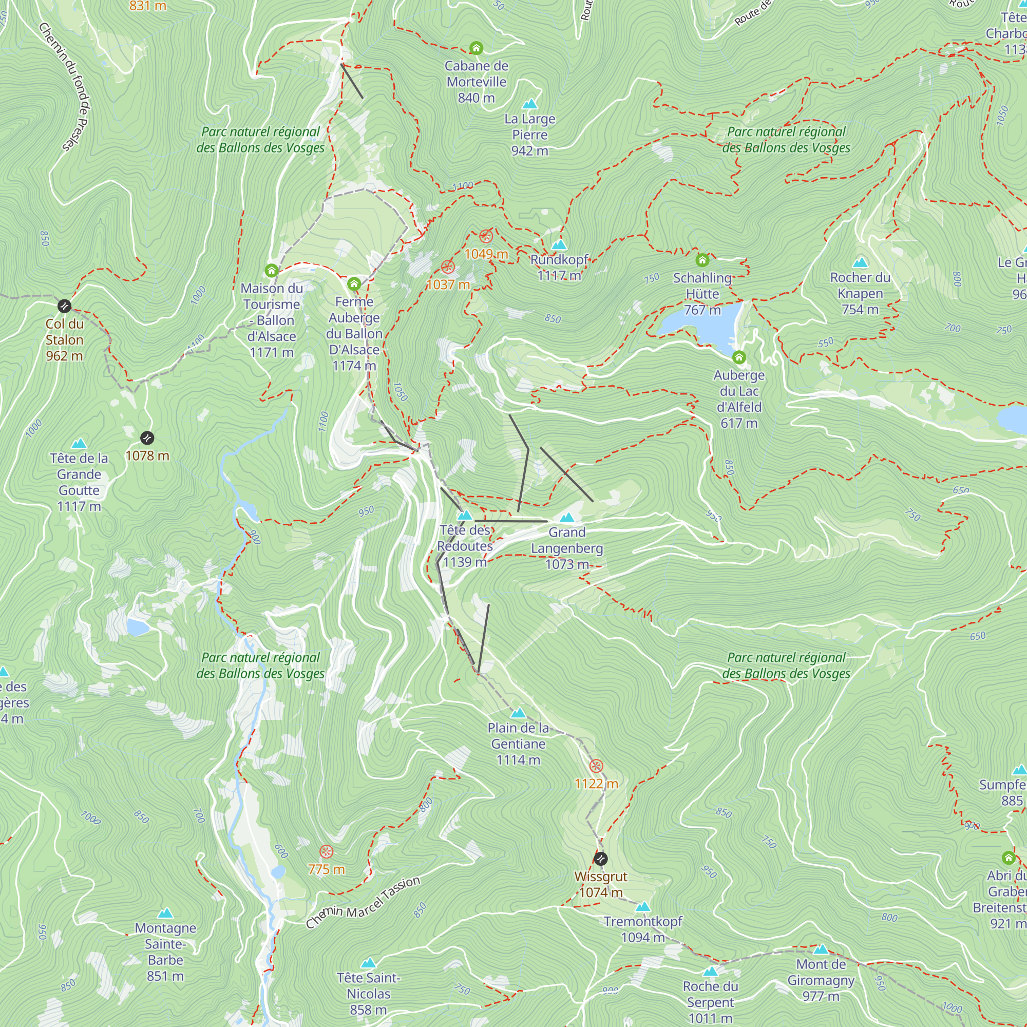 Chalet du Ski Club de Beaucourt map
