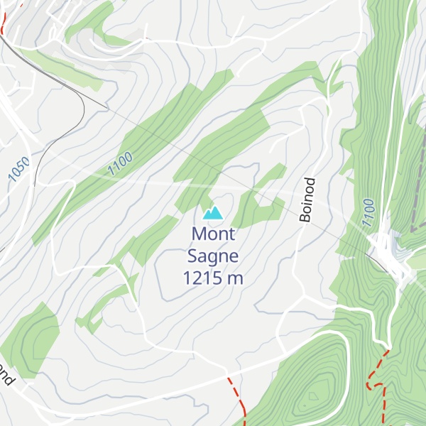 Map of Mont Sagne