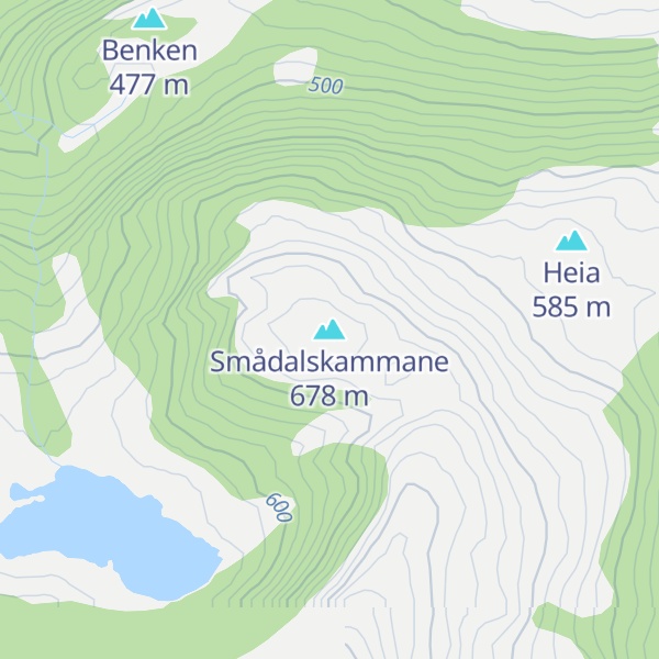 Map of Smådalskammane