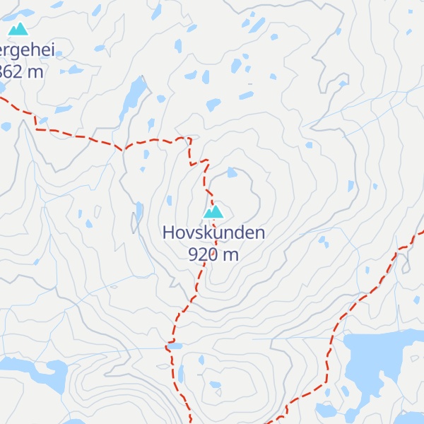 Map of Hovsknuden