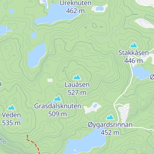 Map of Lauåsen