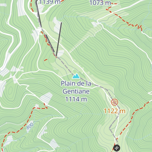 Map of Plain de la Gentiane