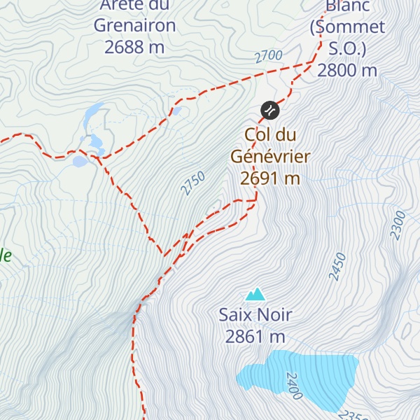 Map of Pointe du Génévrier