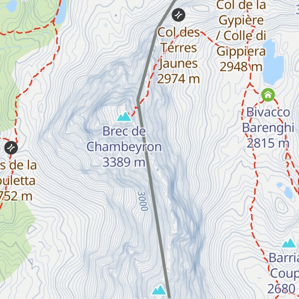 Map of Aiguille Foch