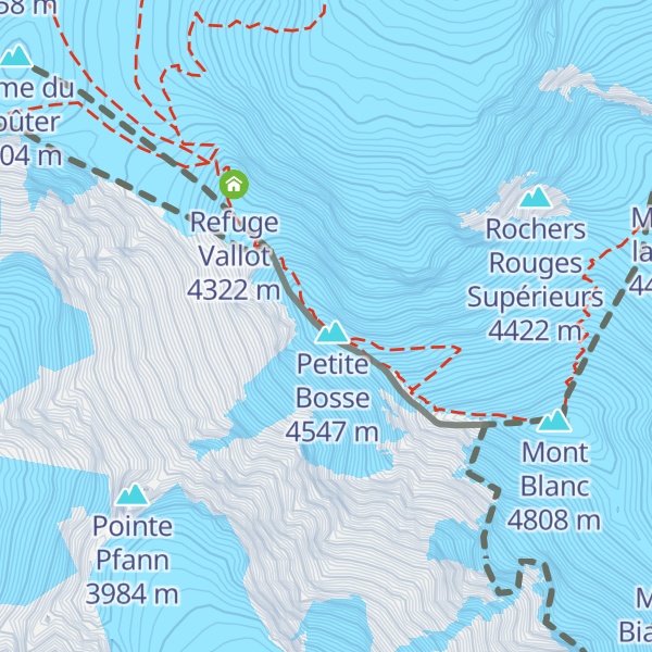 Map of Grande Bosse