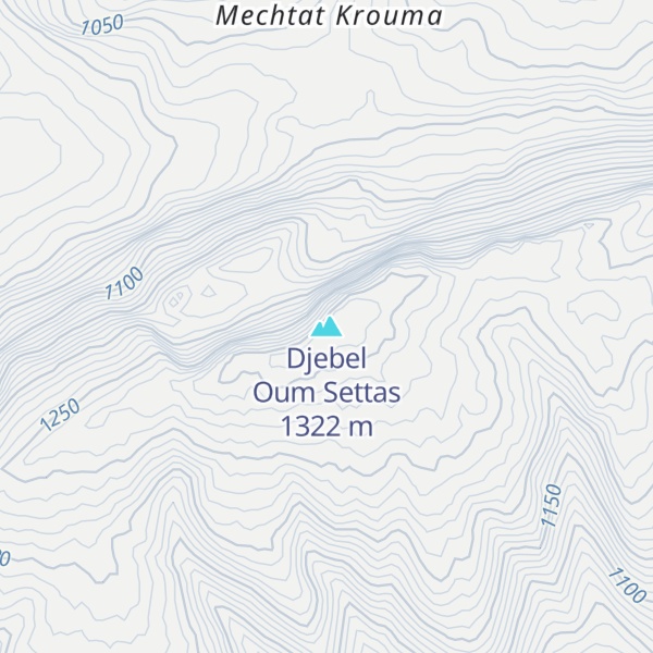 Map of Djebel Oum Settas
