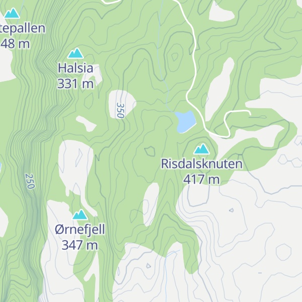 Map of På Lia