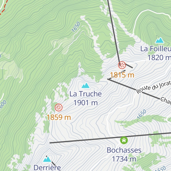 Map of La Truche