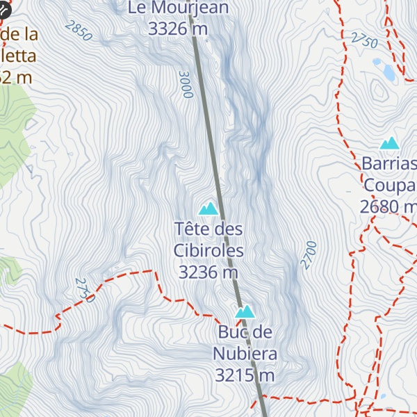 Map of Tête des Cibiroles
