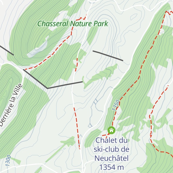 Map of Derrière Tête de Ran