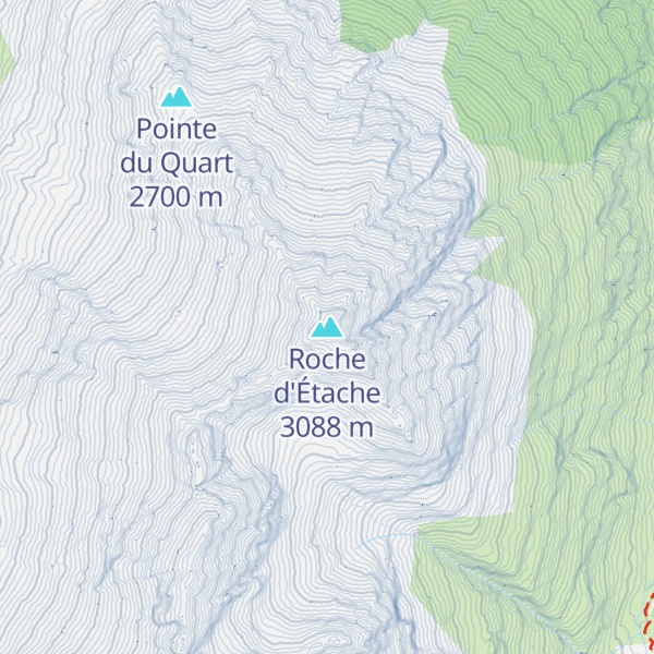 Map of Roche d'Étache