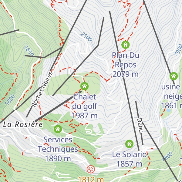 Map of PARADiS La Rosière