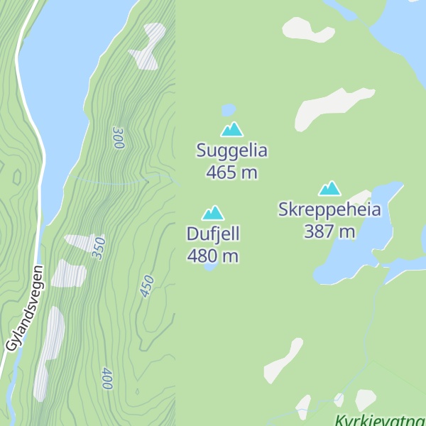 Map of Dufjell