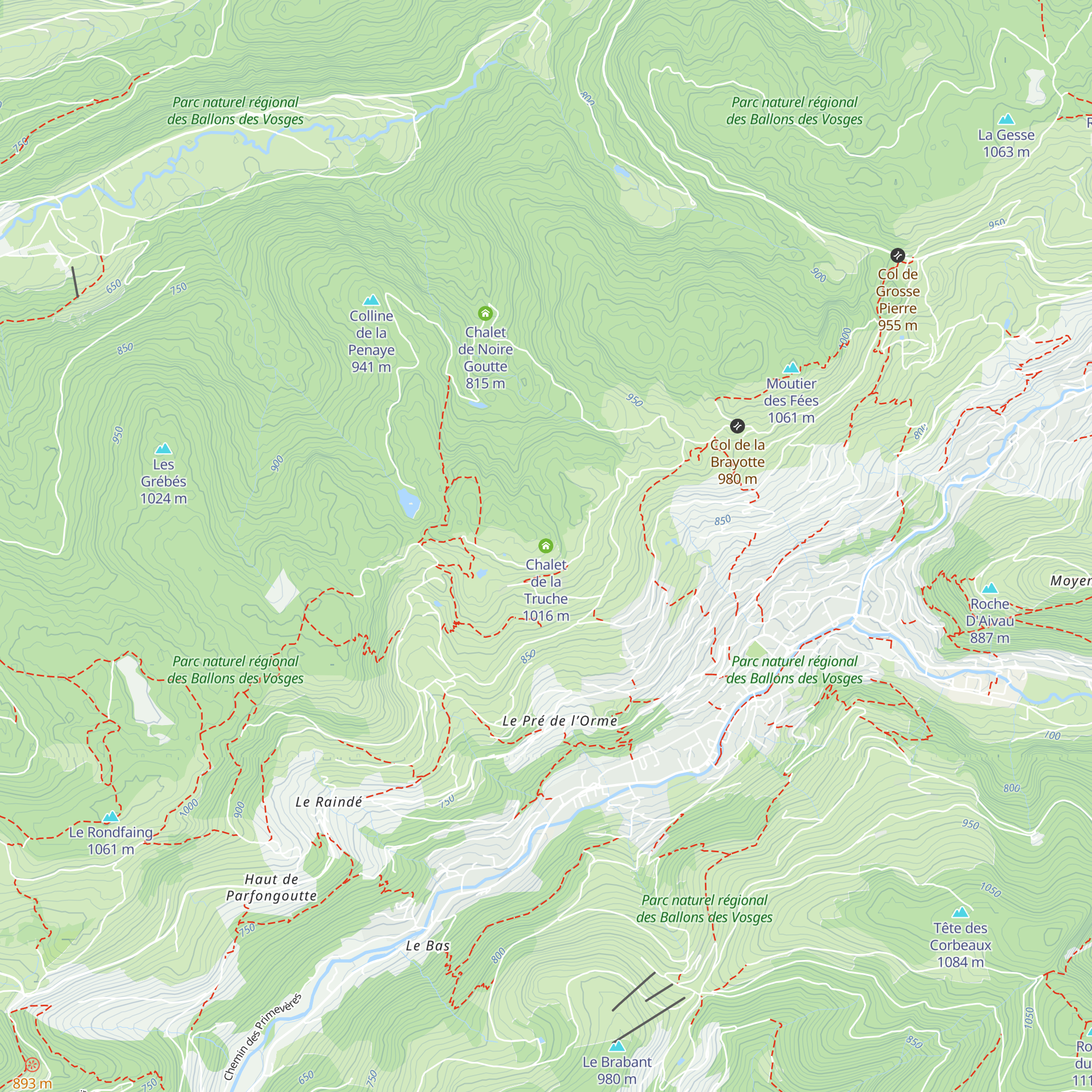 Chalet de la Truche map