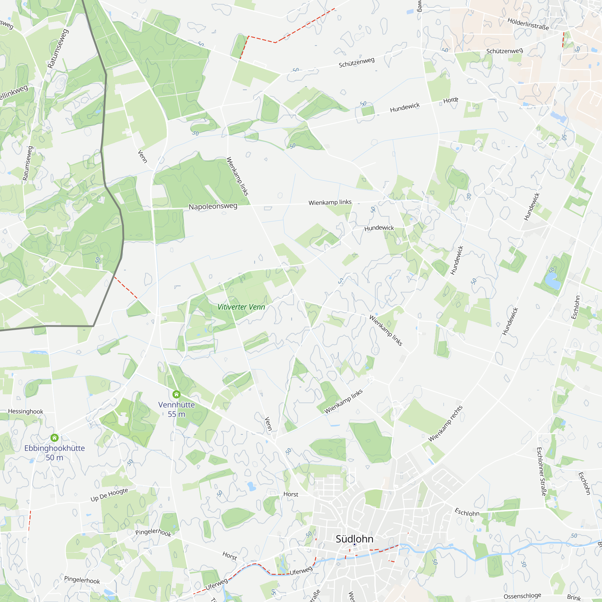 Schutzhütte Wienkamp map