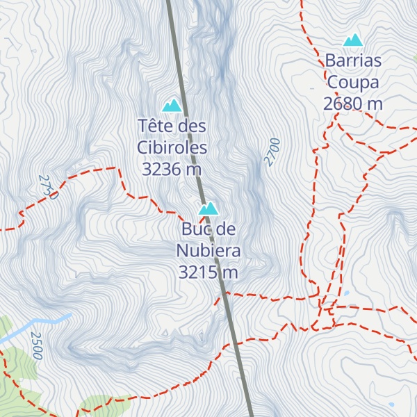 Map of Buc de Nubiera