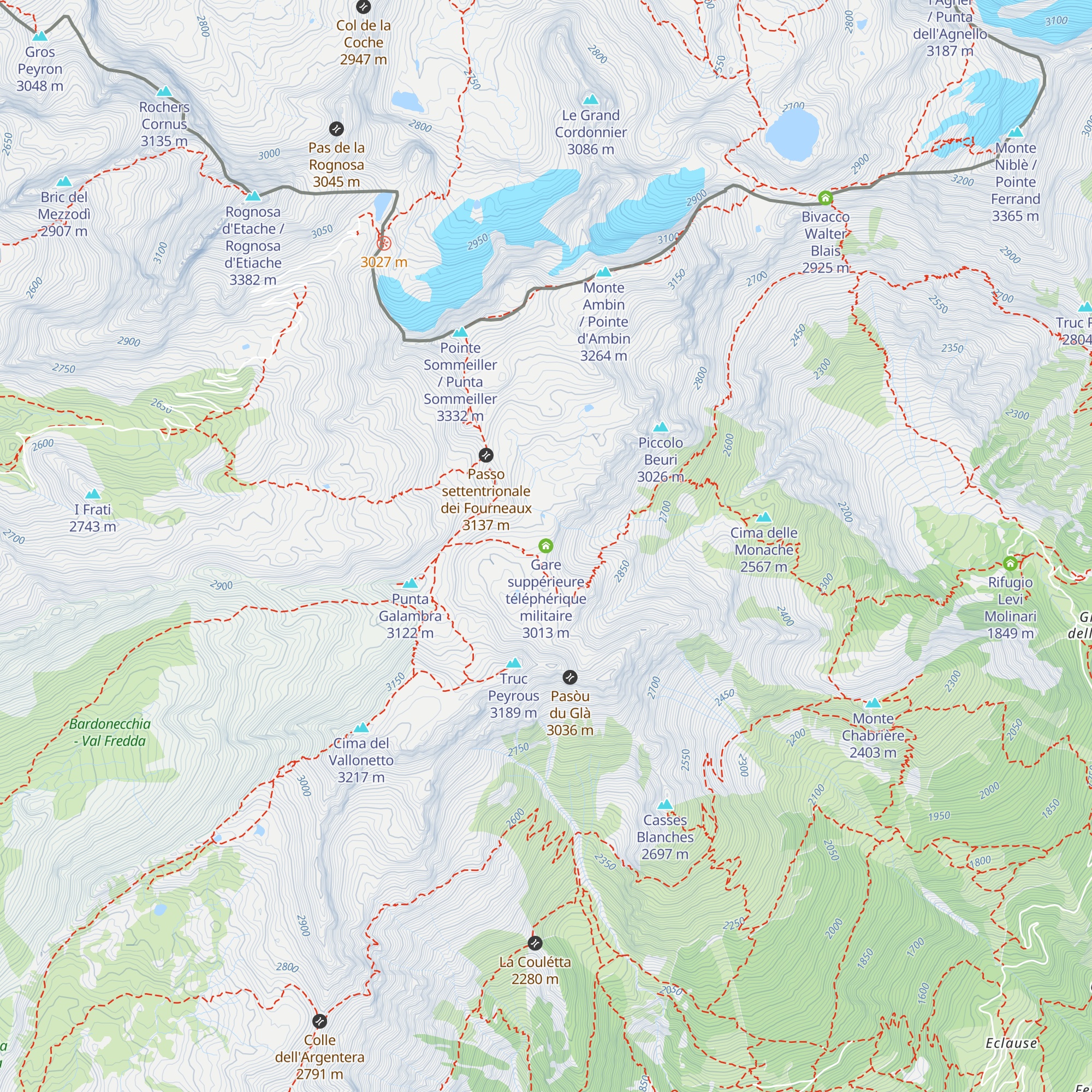 Gare suppérieure téléphérique militaire map