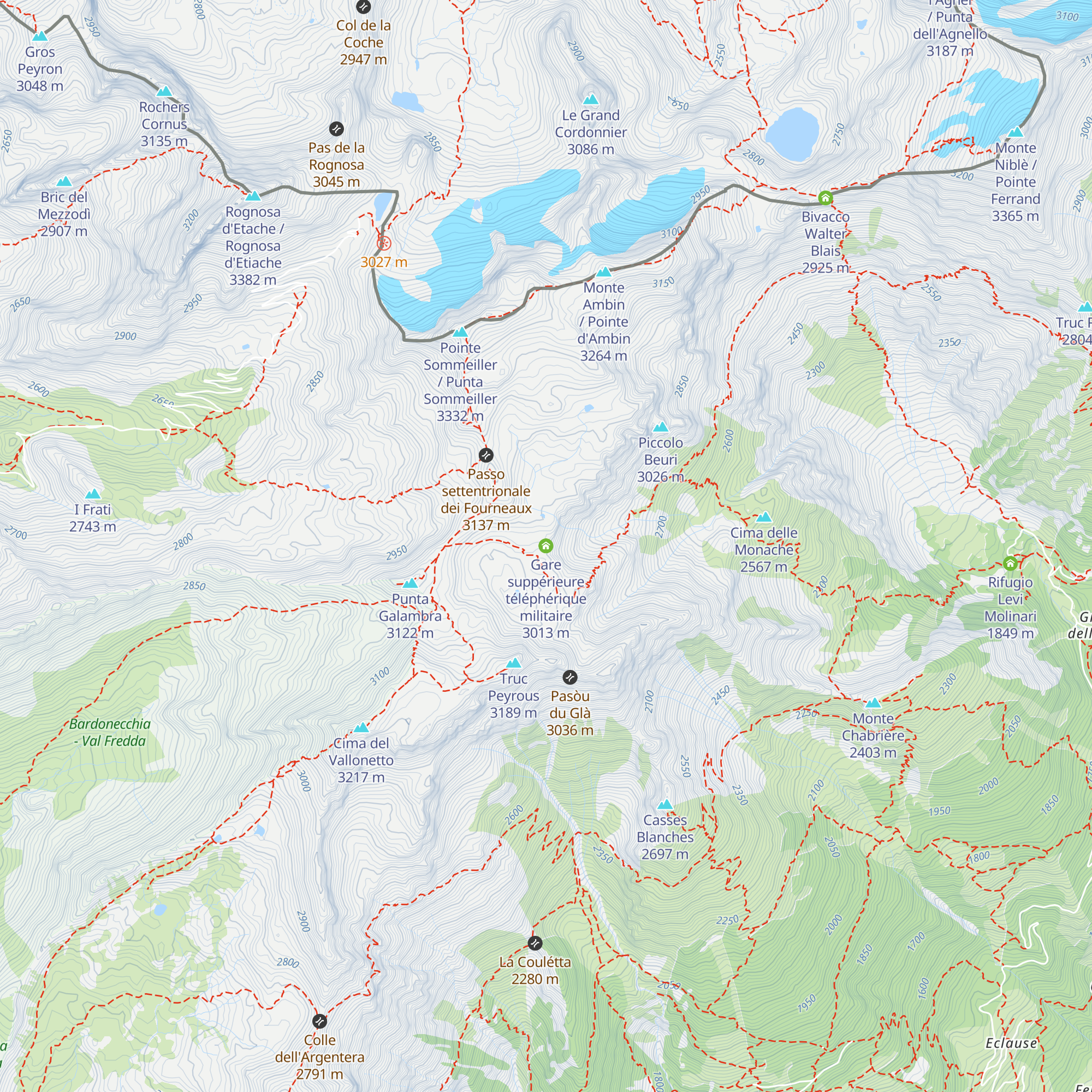 Gare suppérieure téléphérique militaire map