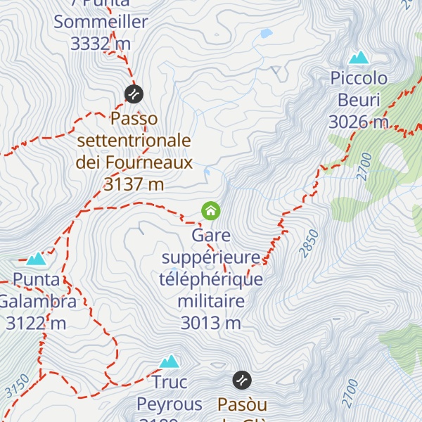 Map of Gare suppérieure téléphérique militaire