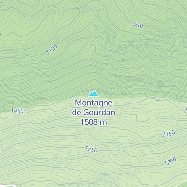 Map of Montagne de Gourdan