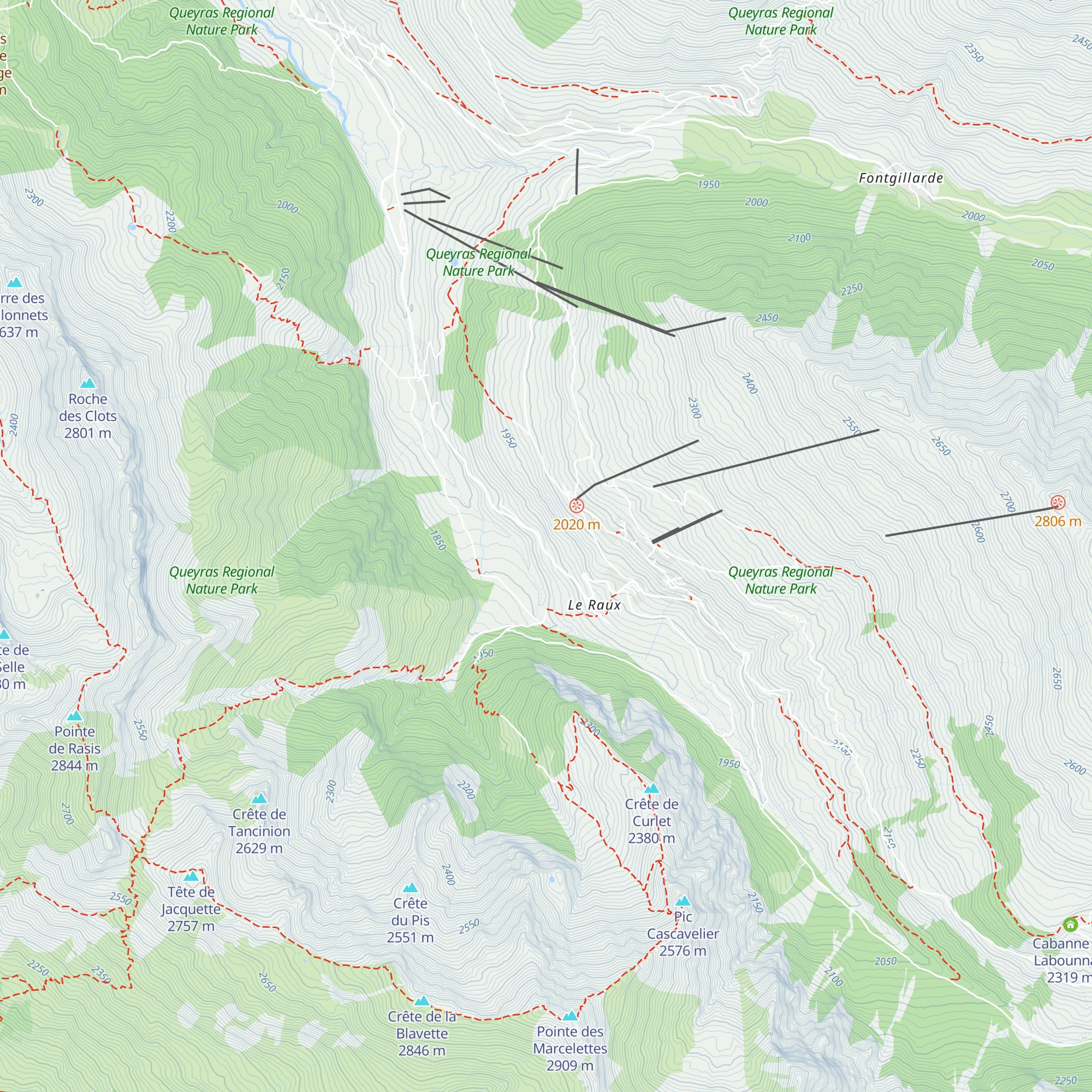 Chalet Soleniou map