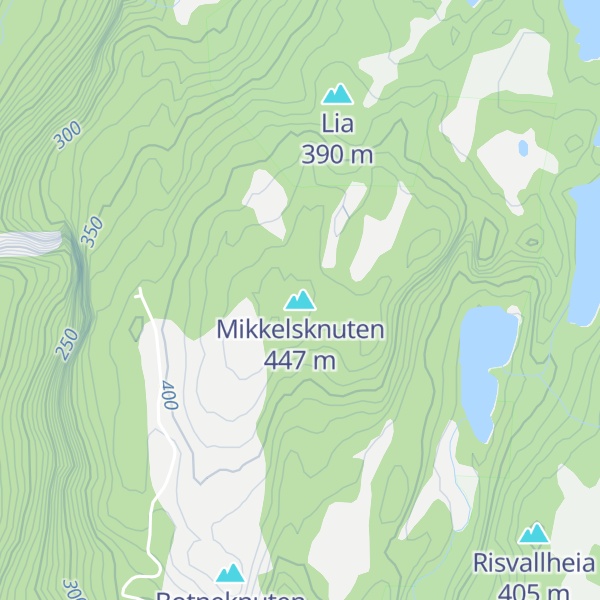 Map of Mikkelsknuten