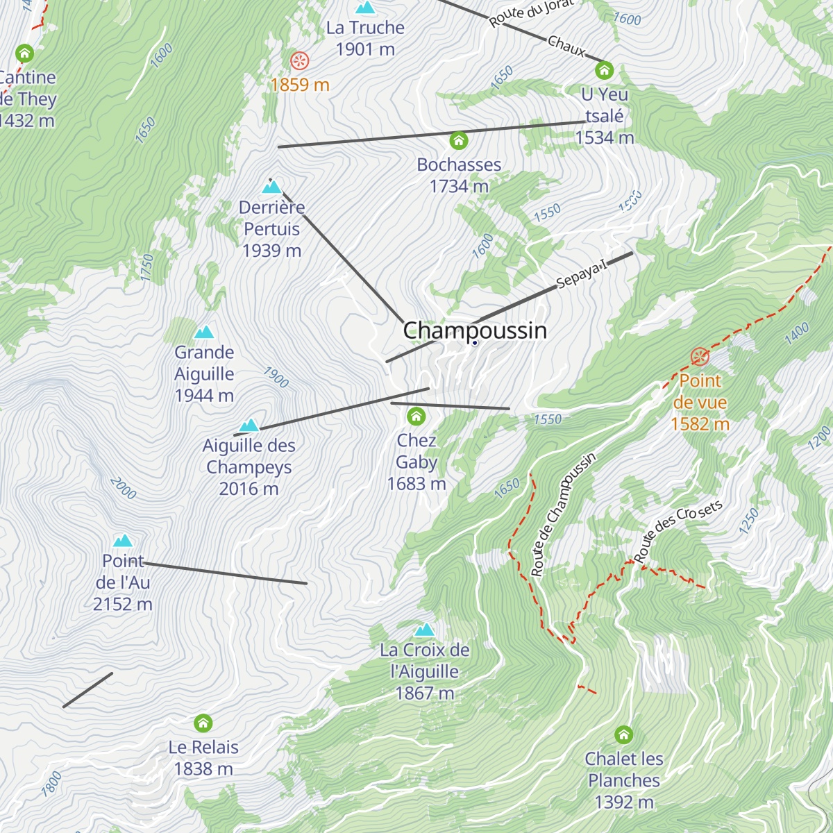 Chez Gaby map