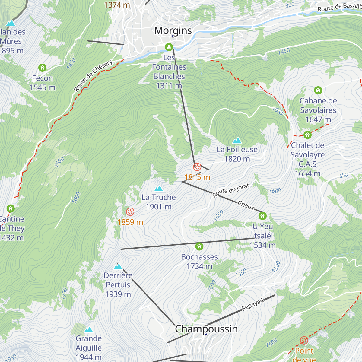 La Foilleuse map