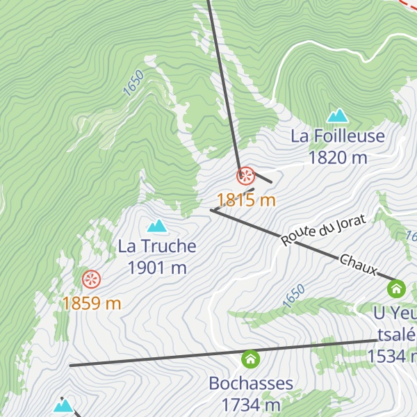 Map of La Foilleuse