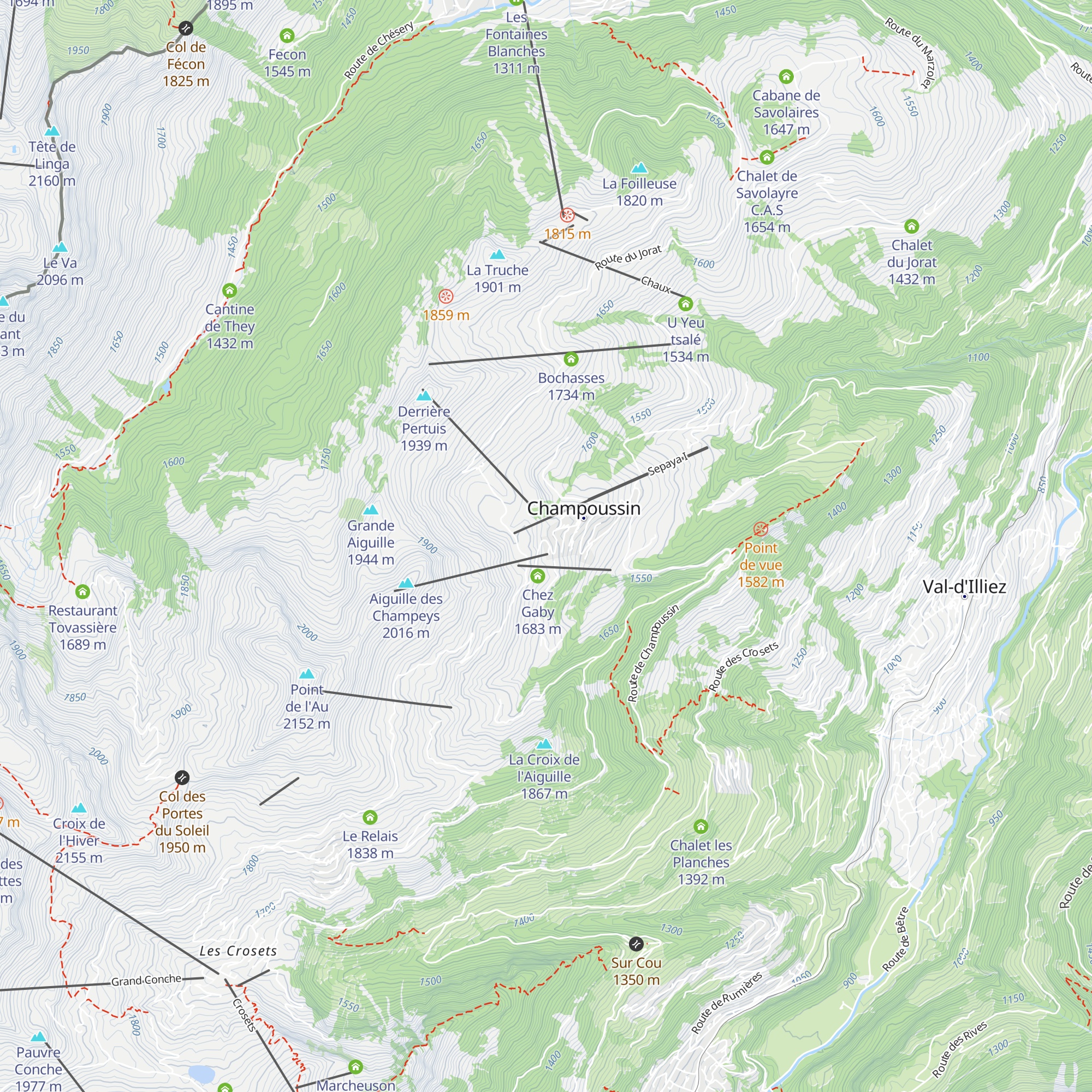 La Ferme a Gaby map