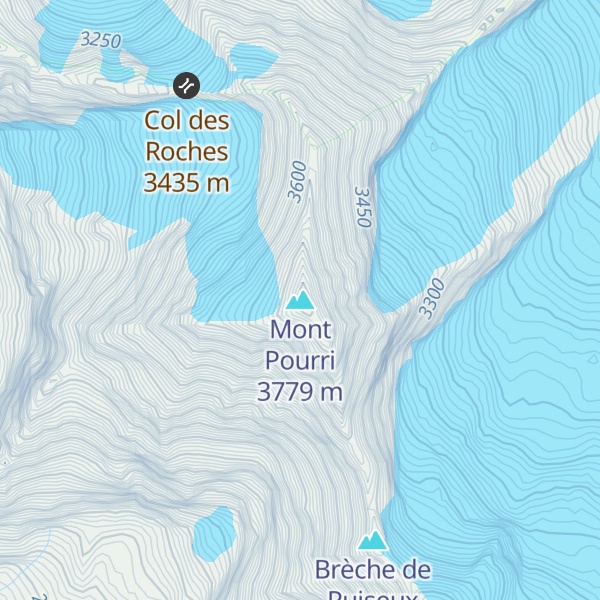 Map of Mont Pourri