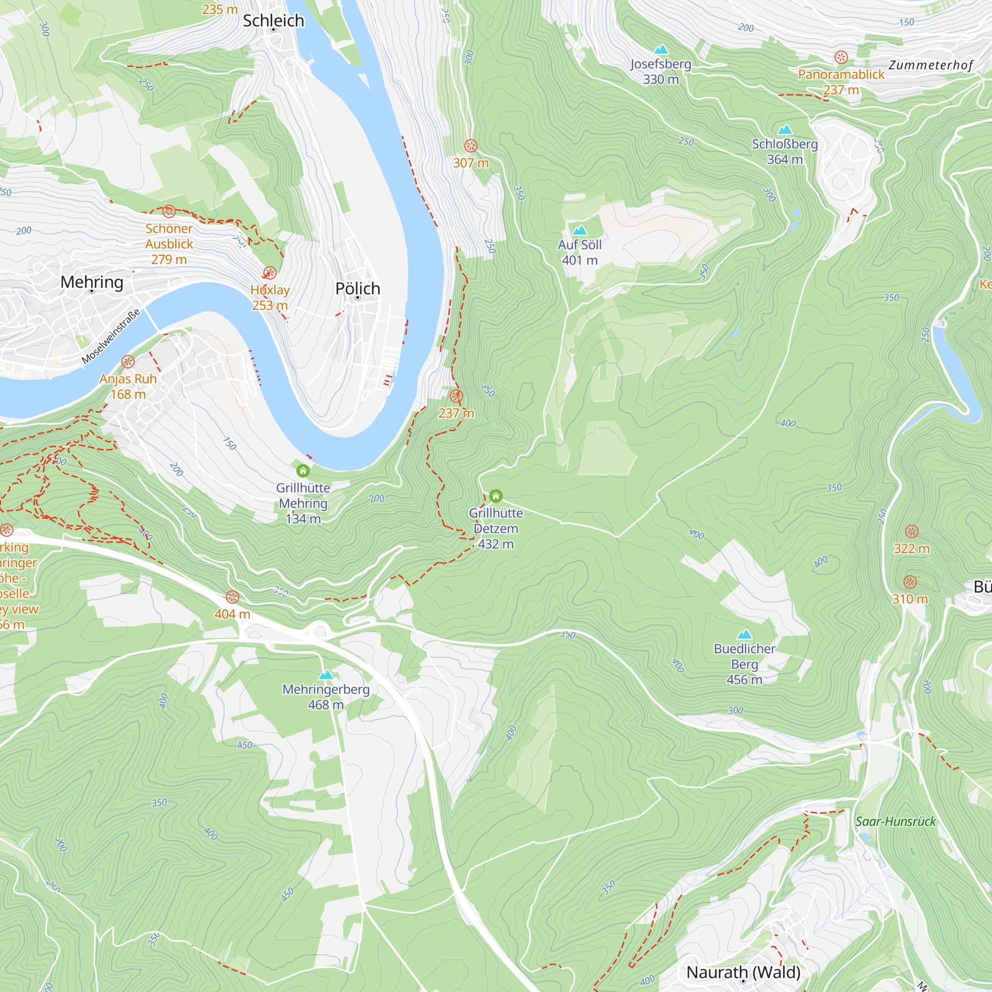 Grillhütte Detzem map