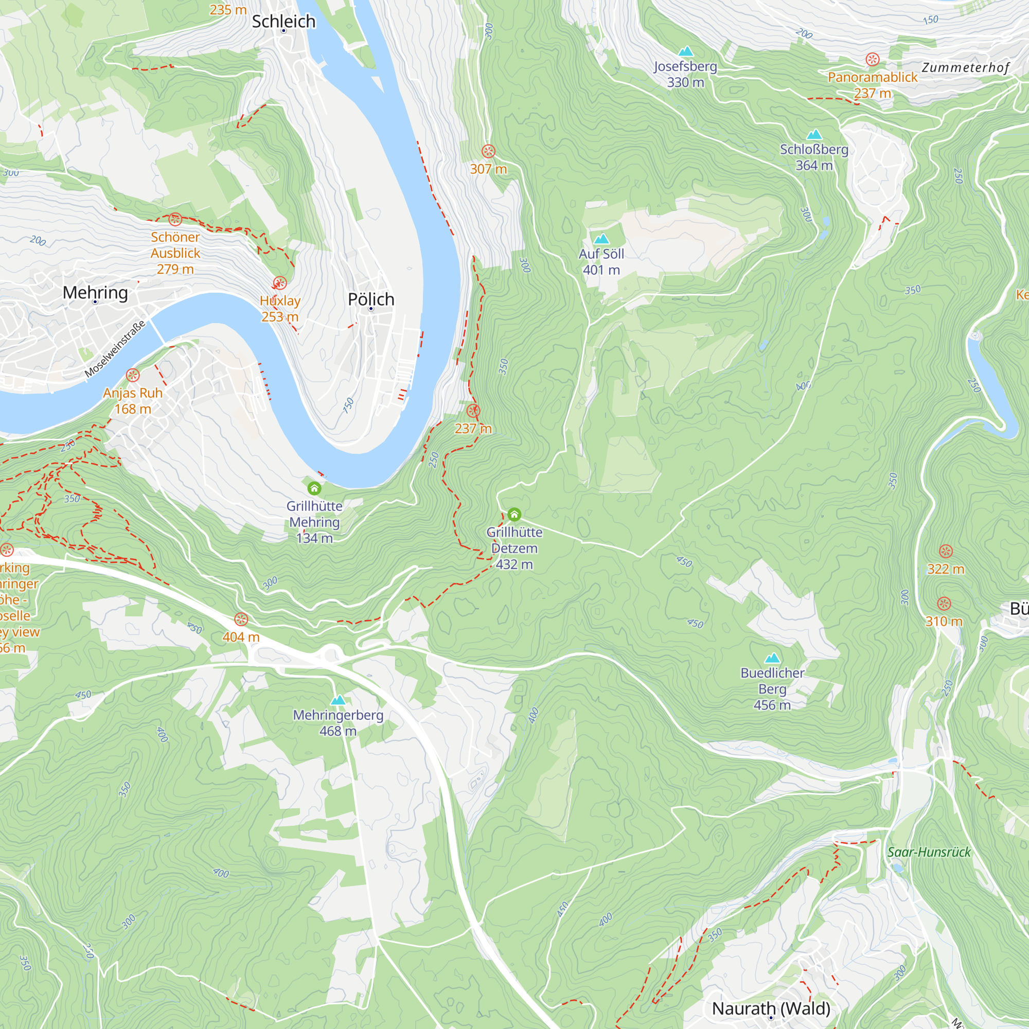Grillhütte Detzem map