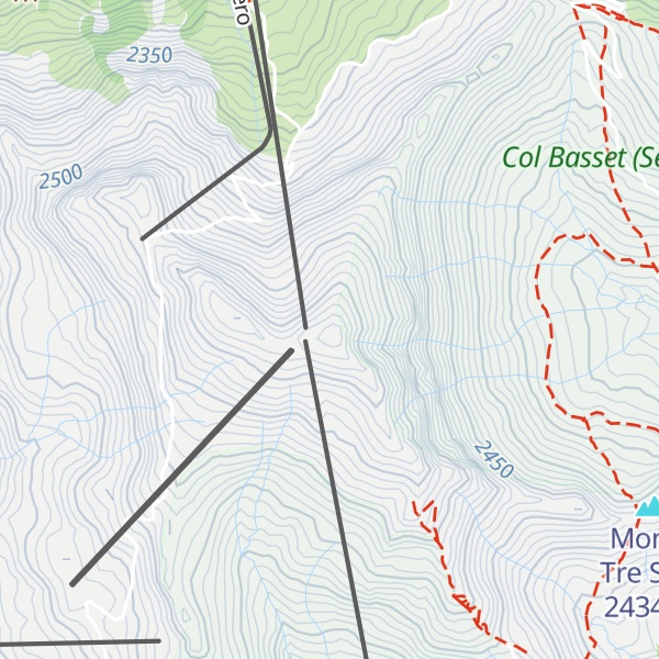 Map of Monte Fraiteve